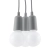 Lampa wisząca DIEGO 3 szara SL.0576 Sollux Lighting