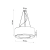 Żyrandol SATURNO 70 czarny SL.0752 Sollux Lighting