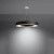 Żyrandol SATURNO SLIM 70 czarny SL.0754 Sollux Lighting