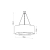 Żyrandol SATURNO 90 biały SL.0795 Sollux Lighting