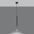Lampa wisząca MOZAICA 1 czarny/chrom SL.0885 Sollux Lighting