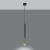 Lampa wisząca MOZAICA 1 czarny/złoto SL.0891 Sollux Lighting