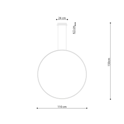 Lampa wisząca RIO 110 biały LED 3000K TH.121 Thoro Lighting