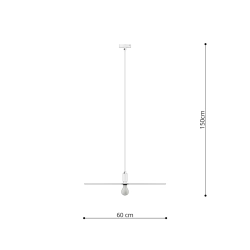 Lampa wisząca SIRKEL 60 czarny TH.146 Thoro Lighting