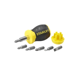 Wkrętak MULTIBIT krótki + 7 końcówek STANLEY 0-66-357