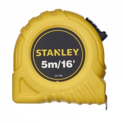 Miara stalowa STANLEY 5 m x 19 mm obudowa z tworzywa - karta STANLEY 0-30-497