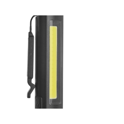 Lampa warsztatowa inspekcyjna z magnesem LED COB 5W + 3W UV laser 800mAh 400lm IP44 (100)