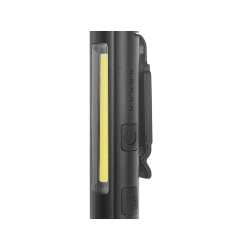 Lampa warsztatowa inspekcyjna z magnesem LED COB 5W + 3W UV laser 800mAh 400lm IP44 (100)