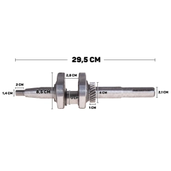 Wał korbowy do kosiarki spalinowej z napędem 51cm LONCIN (1)